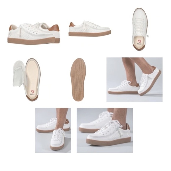 Everyhuman Billy Footwear Low Rise Men’s Full Zip Sneaker (White) - Picture 3 of 9